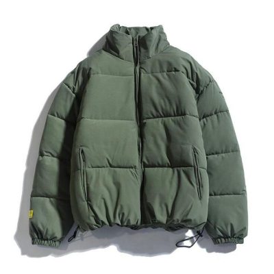 Olive Puffer Coat