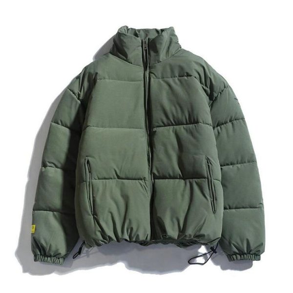 Olive Puffer Coat