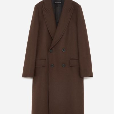 Women coat dark brown