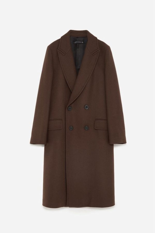Women coat dark brown